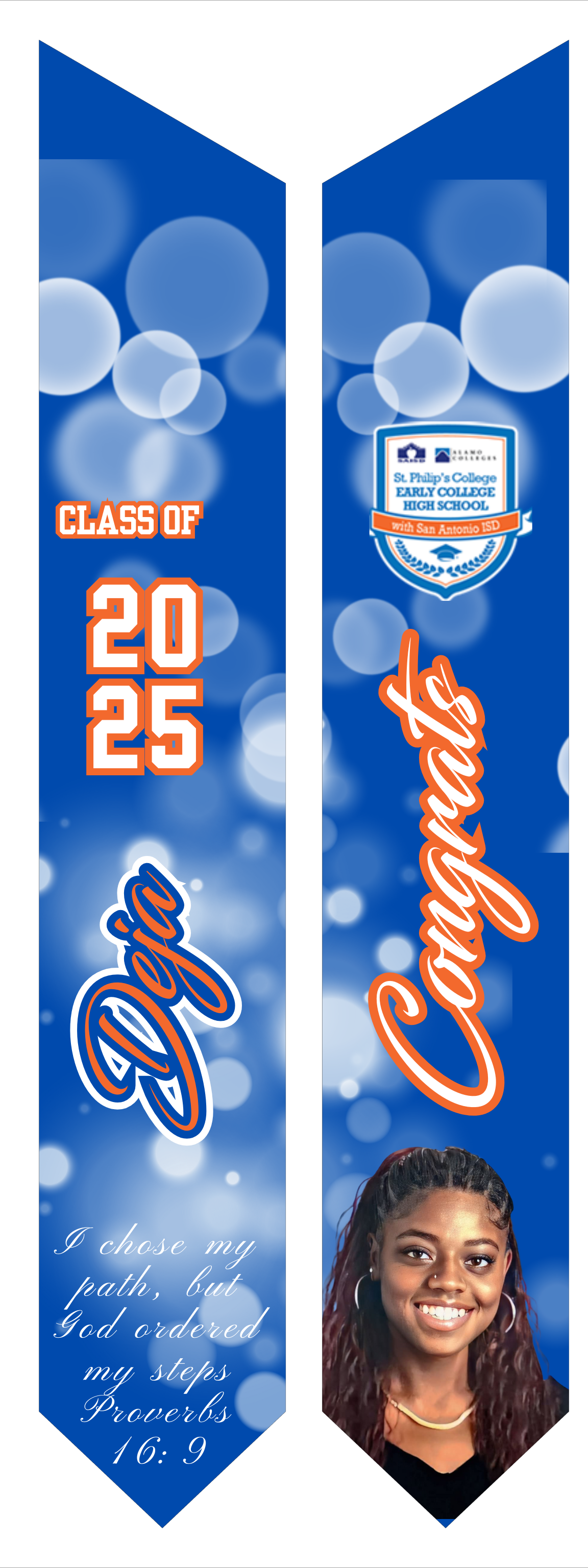 Personalized Graduation Stole
