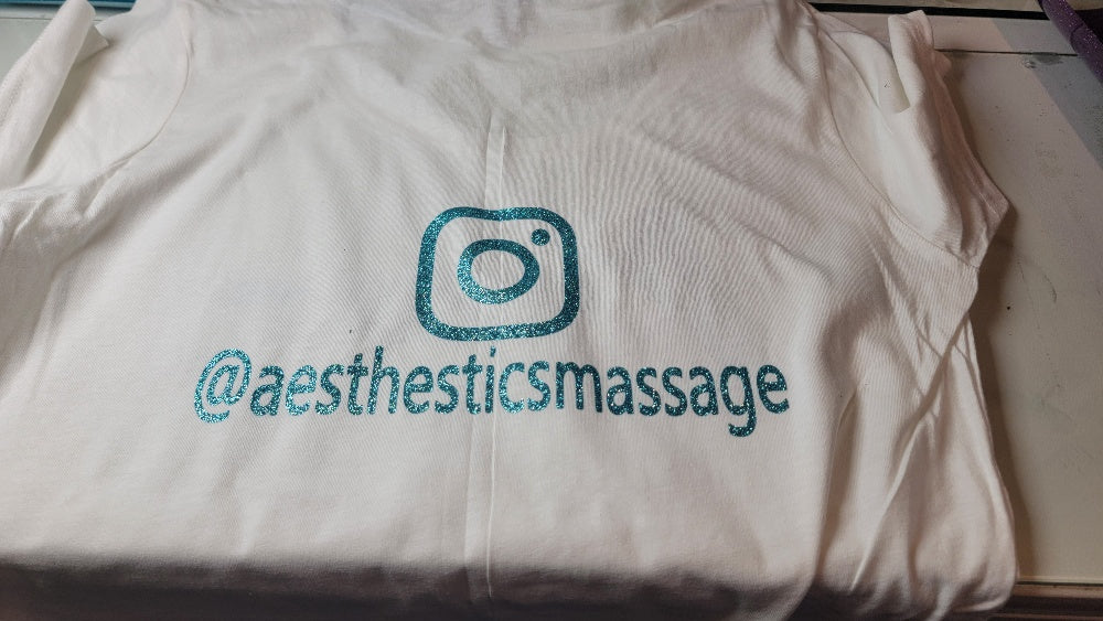 Aesthetics Massage Logo Shirt (Glitter)