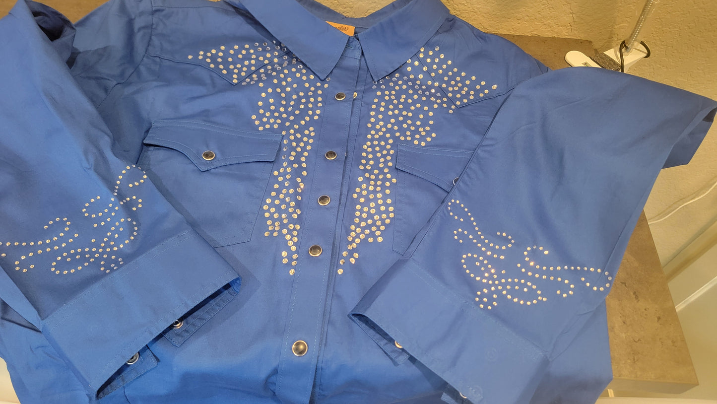 GM Custom Bling Added to Country Western Shirt