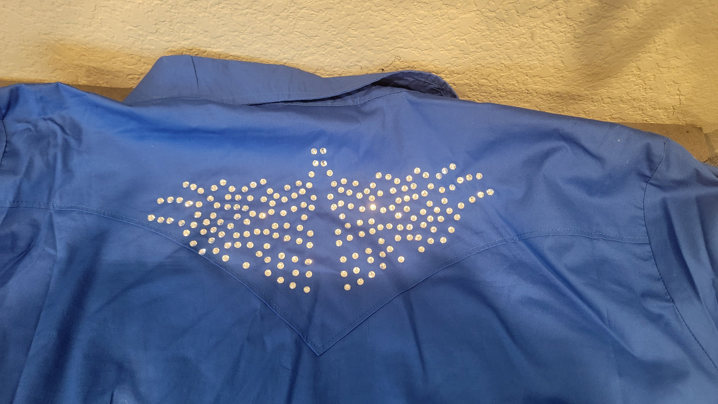 GM Custom Bling Added to Country Western Shirt