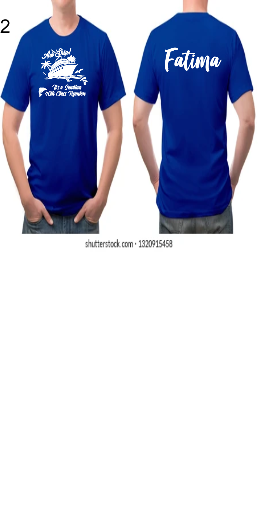 It’s a Sandiwa 40th Class Reunion Shirt w/ Names on Back