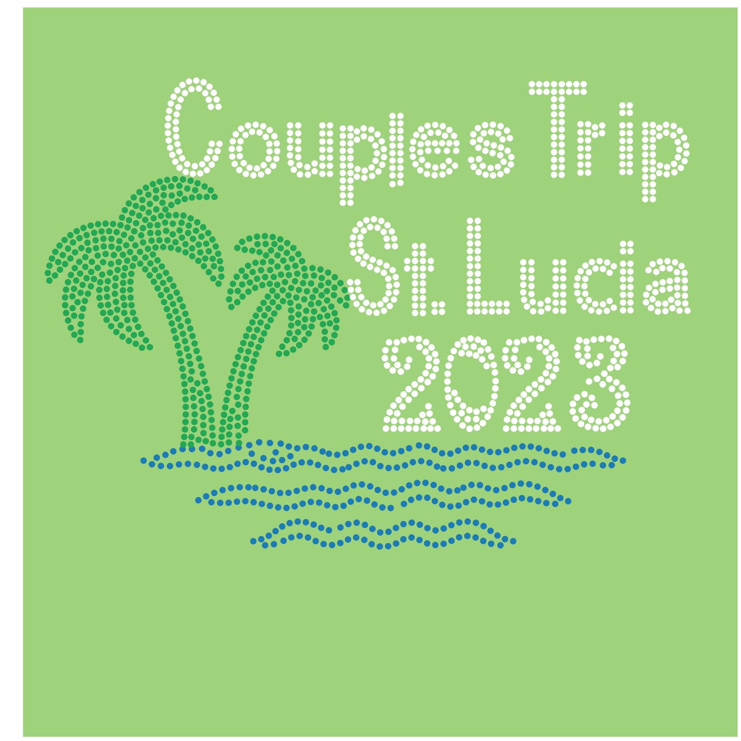 Custom Rhinestone Couples Shirt