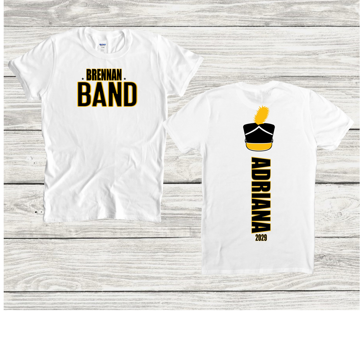 Personalized Marching Band Hat Inspired Shirt