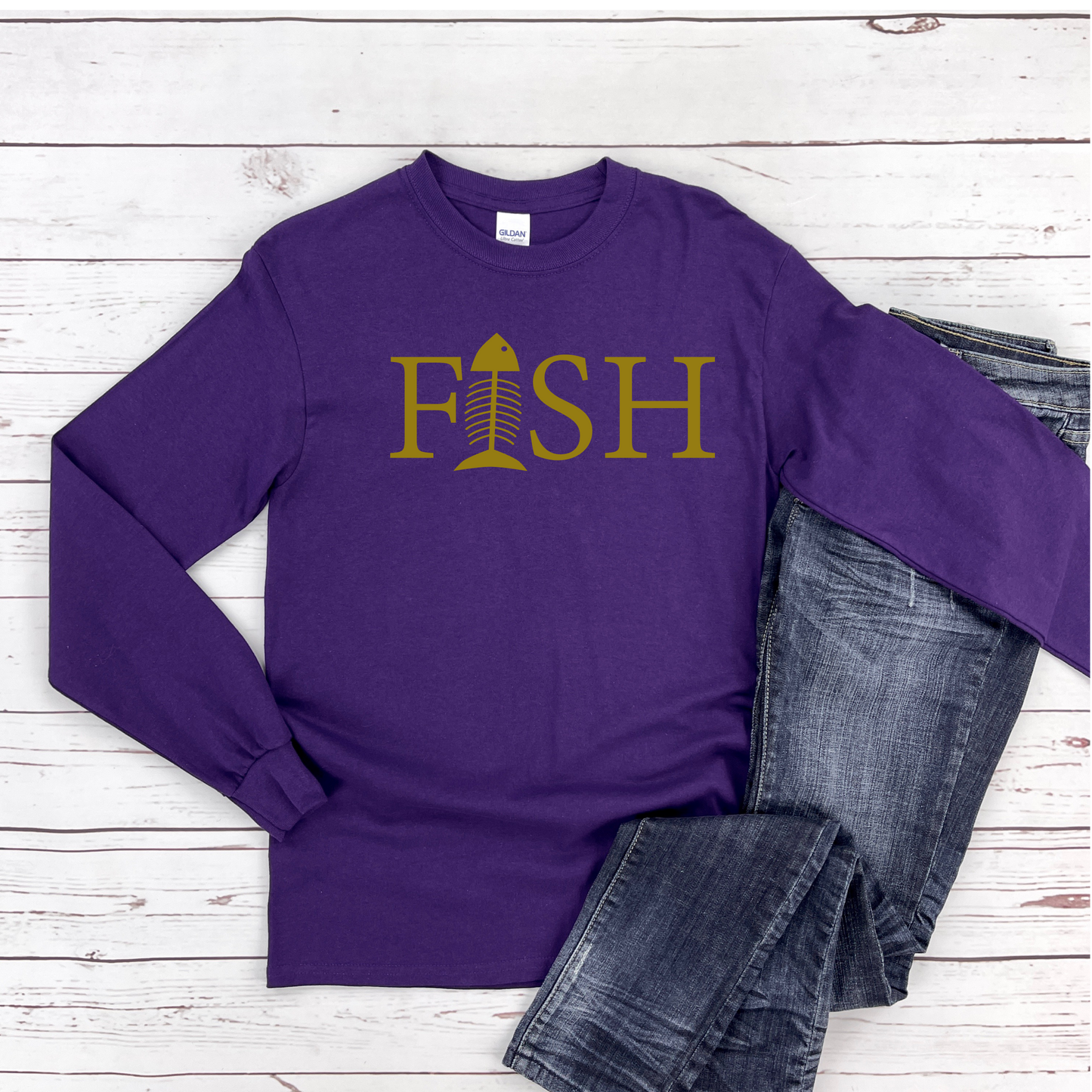 Custom Fish Long Sleeve Shirt
