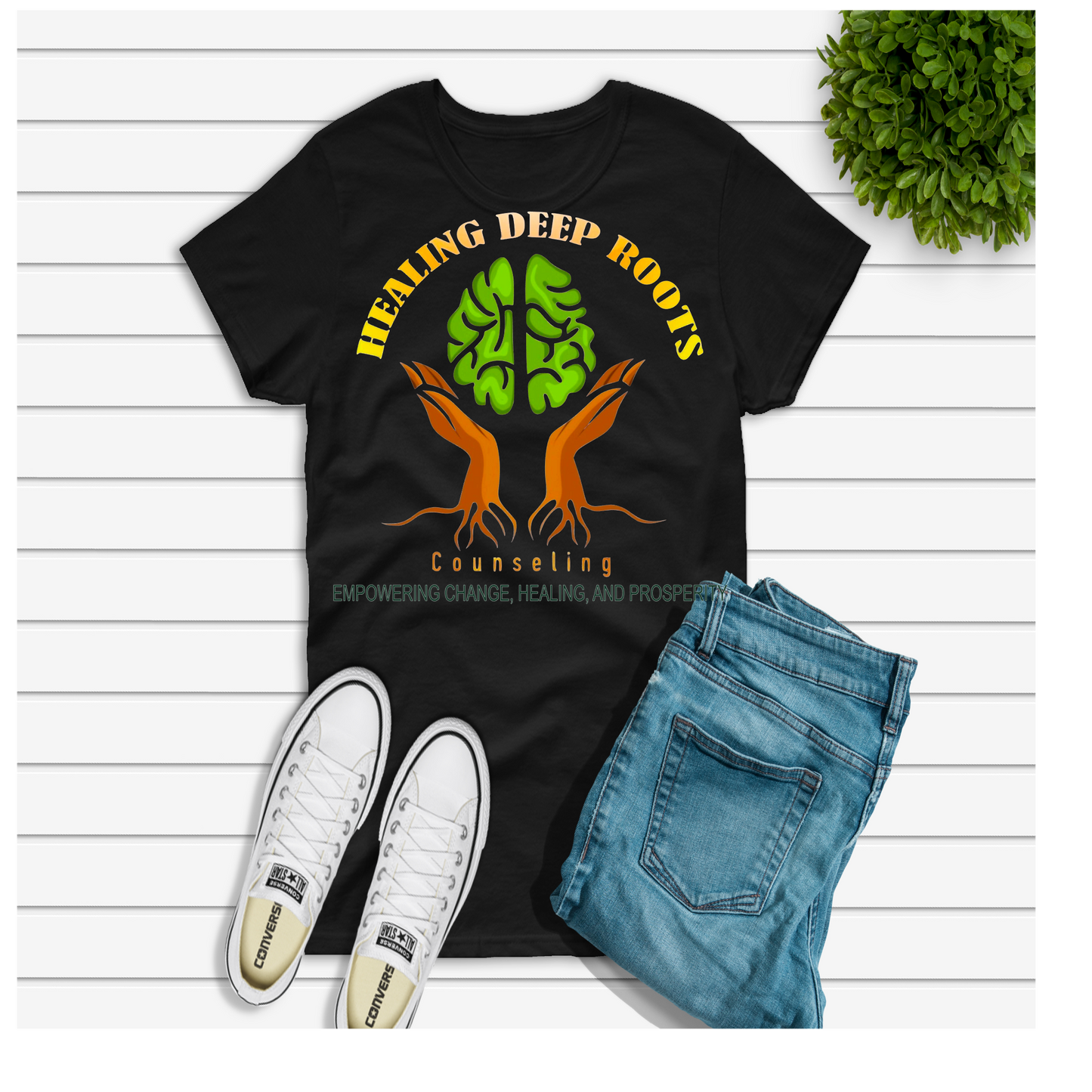 Custom Healing Deep Roots Logo Shirt