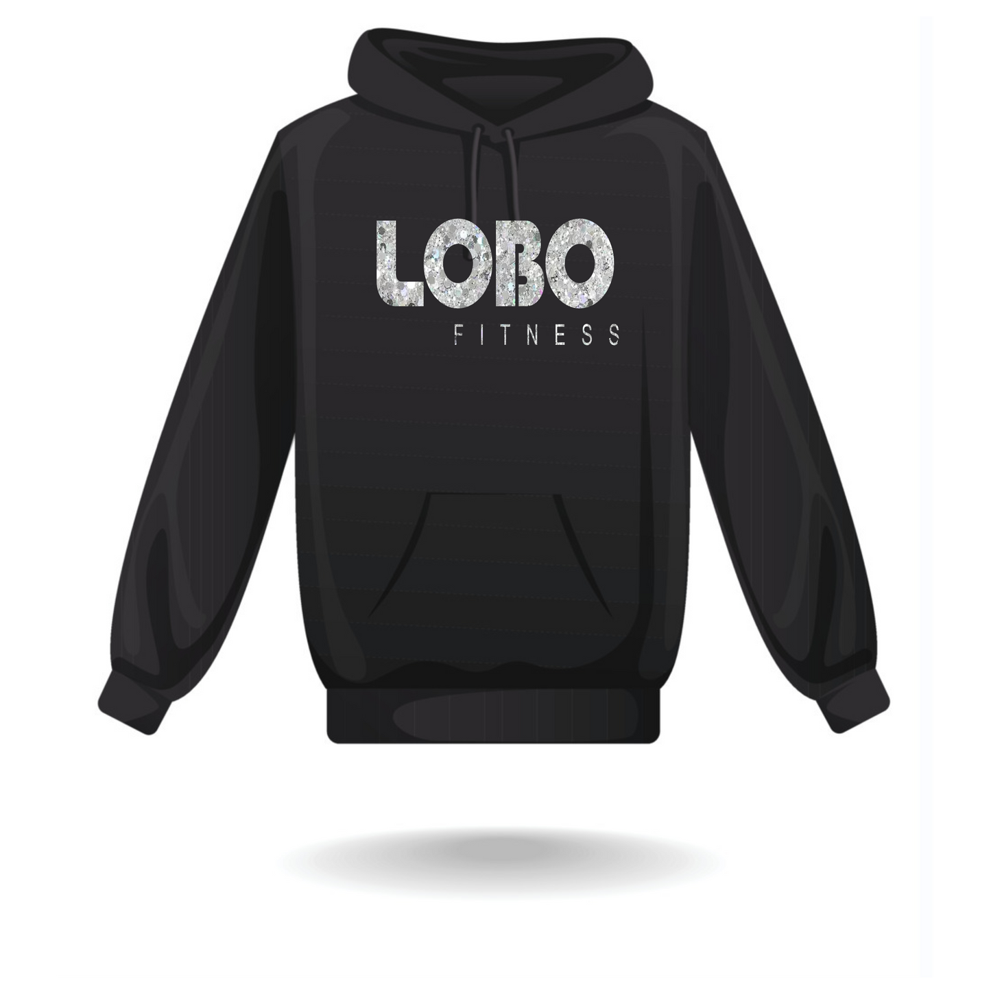 Custom LOBO Hoodie with Glitter logo