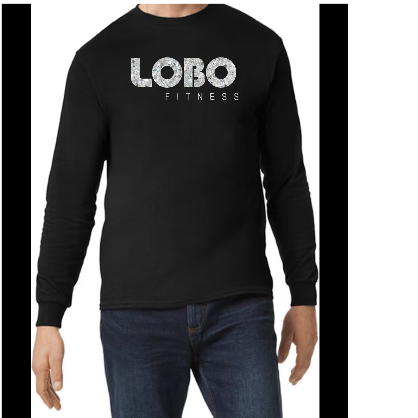 Custom LOBO Logo Long Sleeve Shirt with Glitter
