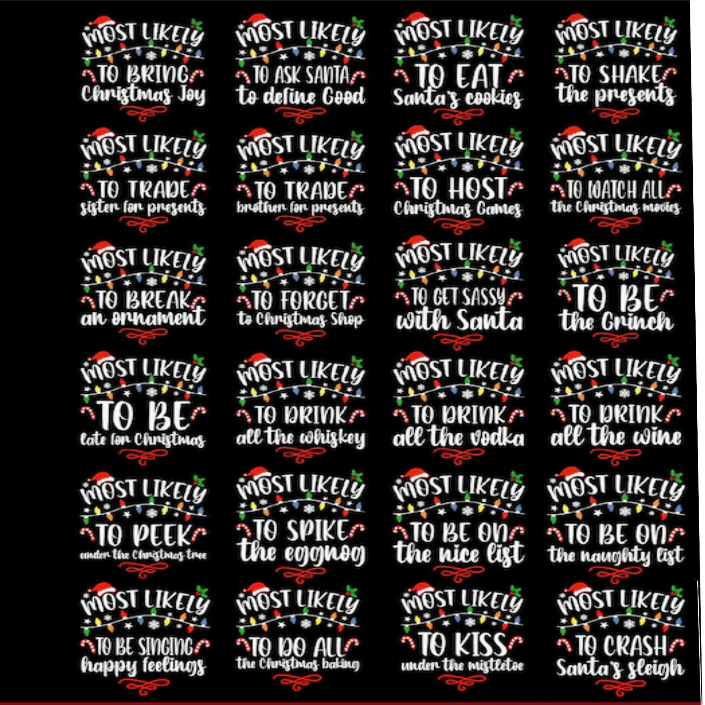 Most Likely To... Christmas Shirts