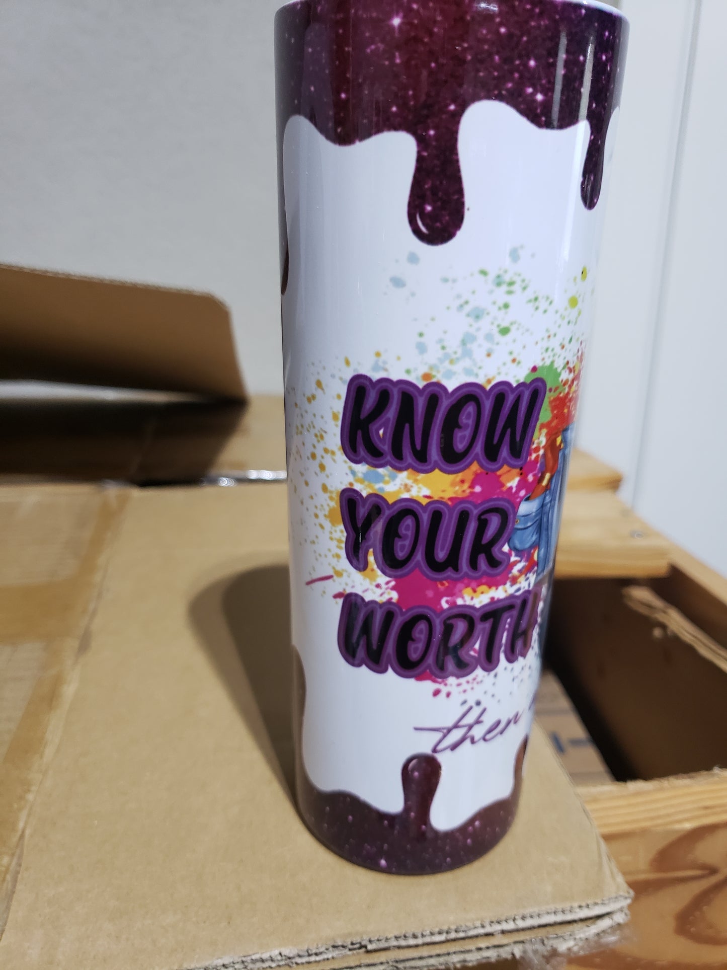 20 OZ Sublimation African American Denim Tumbler