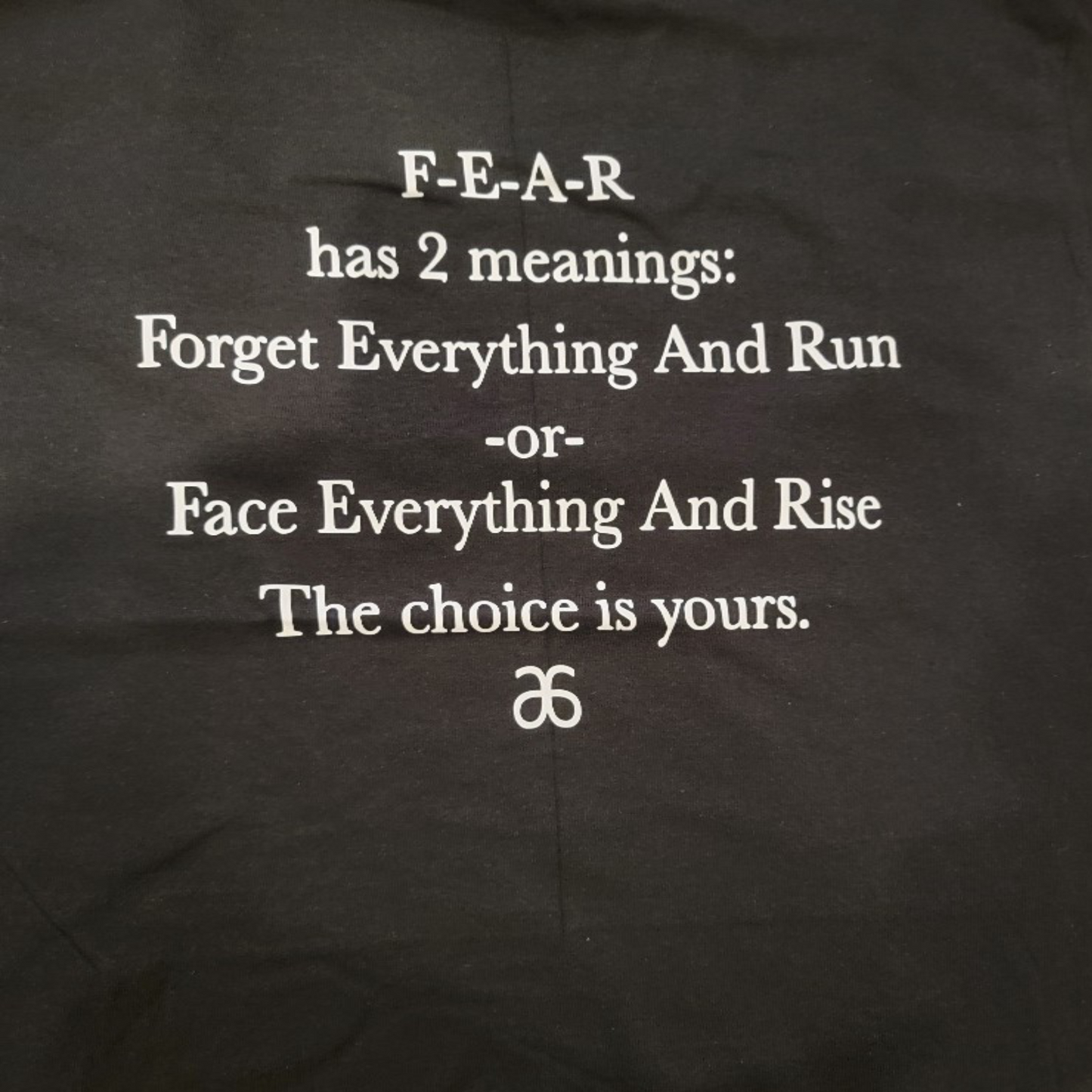 Front and back Rise - Fear has 2 Meanings Shirt