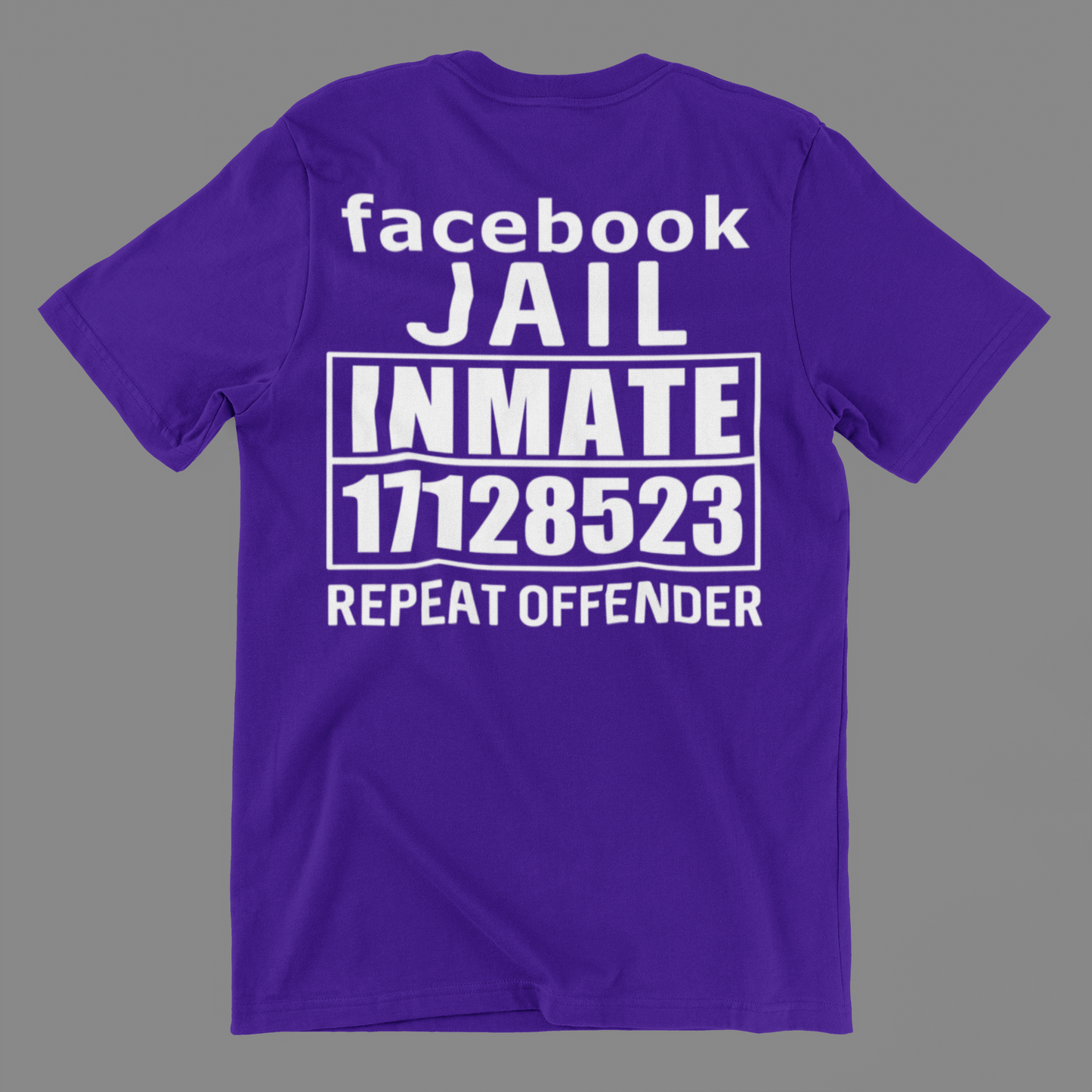 Facebook Jail Inmate Repeat Offender Shirt