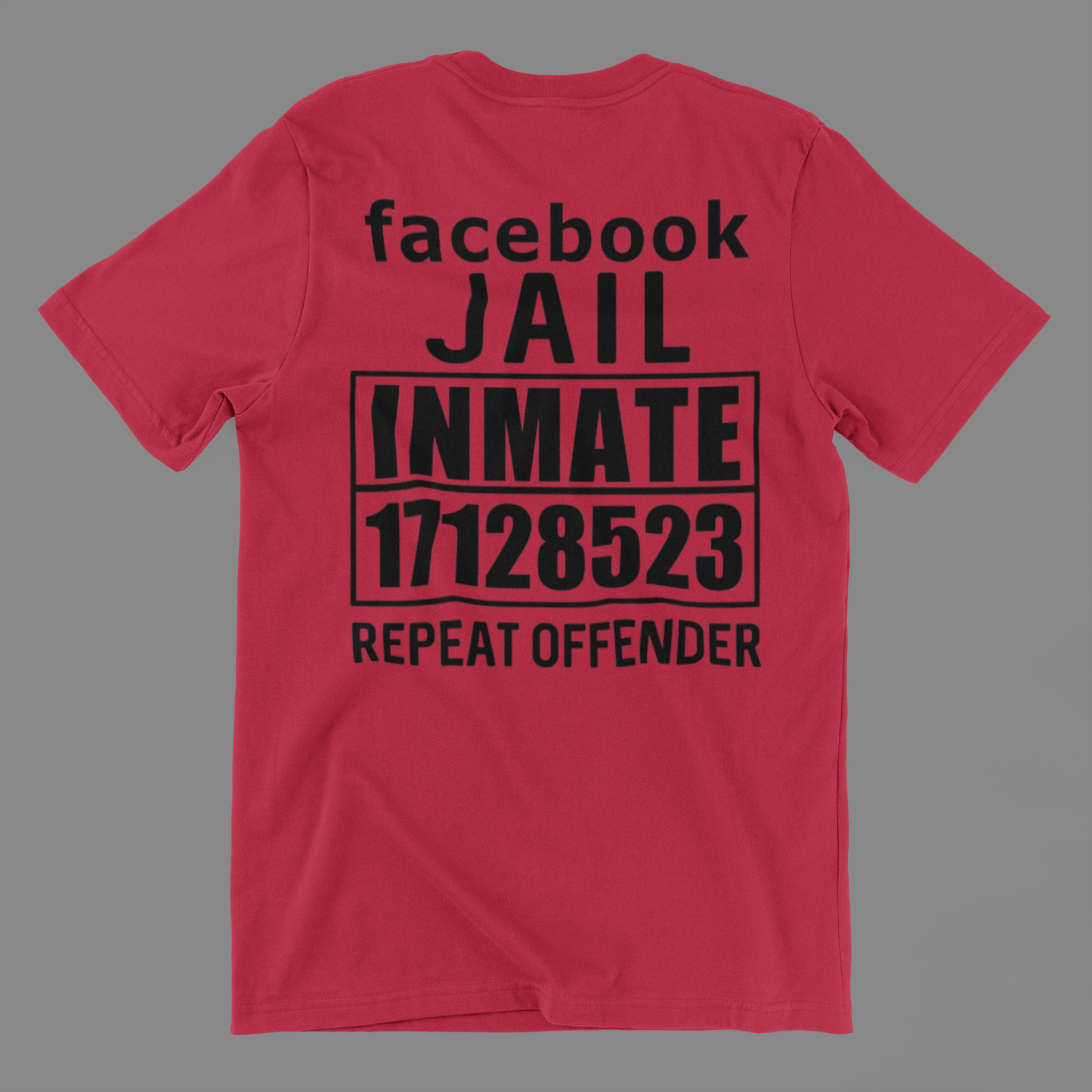 Facebook Jail Inmate Repeat Offender Shirt