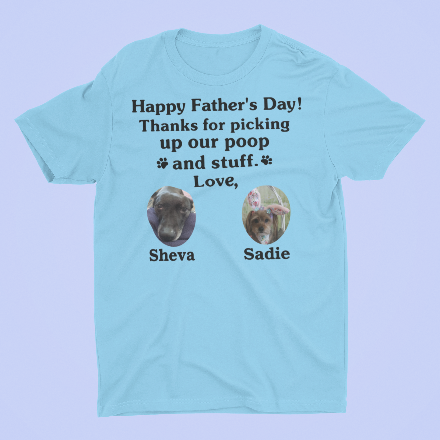 Custom Father's Day Shirt from the Paw babies Shirt