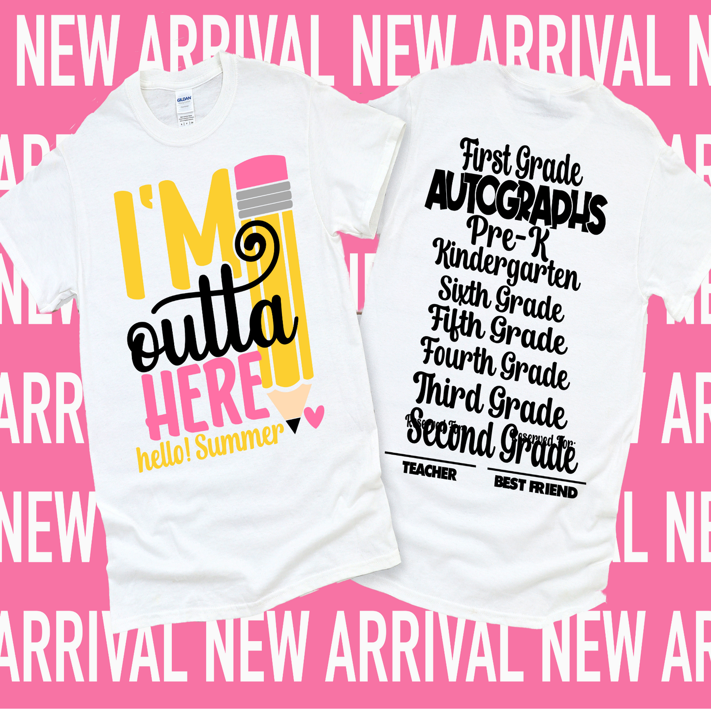 Girls or Boy I'm Outta Here Autograph Shirts