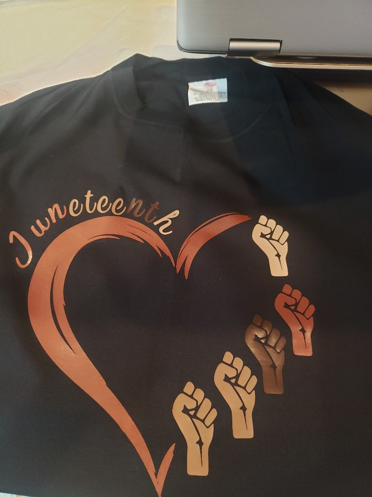 Juneteenth with Heart Shirt