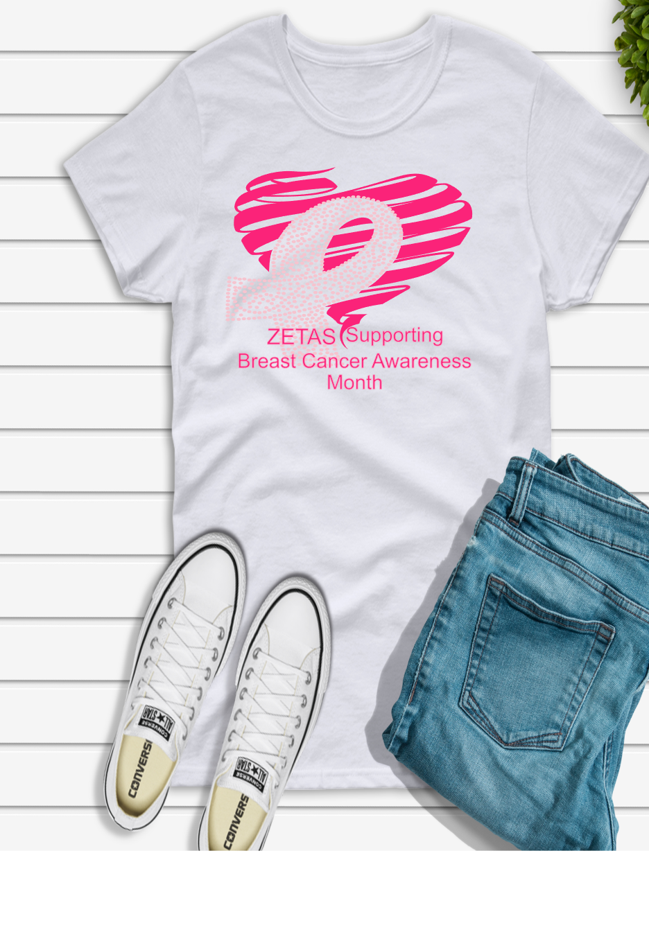Sorority BCA Heart with Ribbon Shirt
