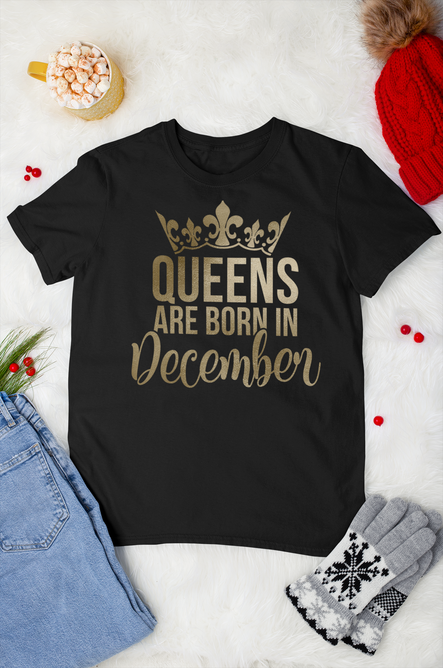 Queens Are Born In December Shirt