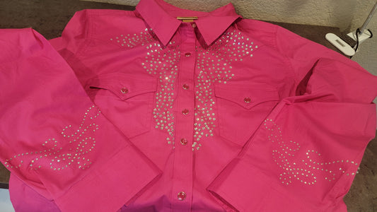 GM Custom Bling Added to Country Western Shirt