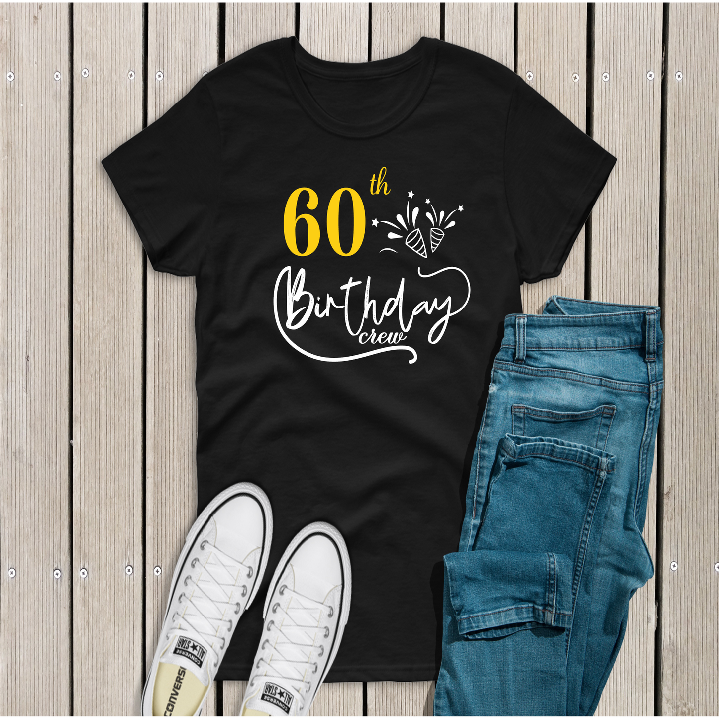 60th Birthday Crew T-Shirt