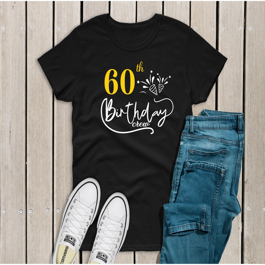 60th Birthday Crew T-Shirt