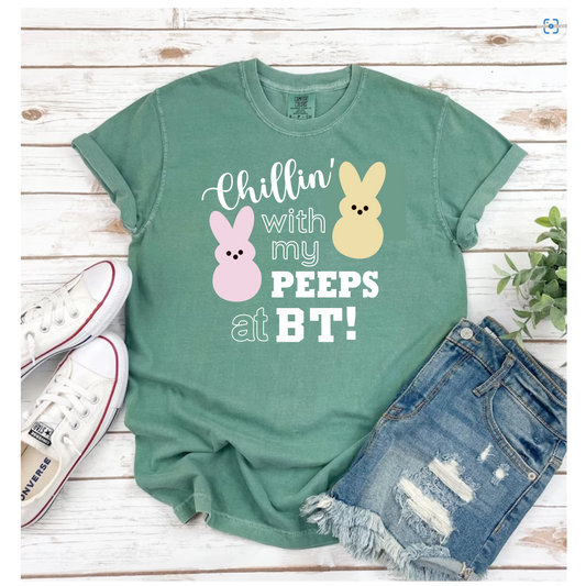 April Themed Shirt (Made with Glitter Vinyl)