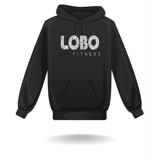 Custom LOBO Hoodie with Glitter logo