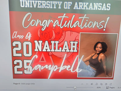 Graduation Yard Sign