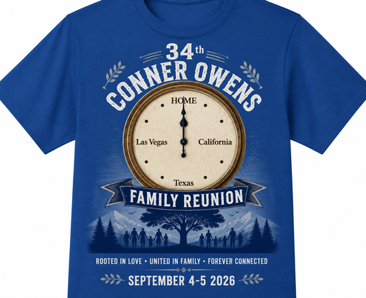 34th Conner Owens Family Reunion Shirt