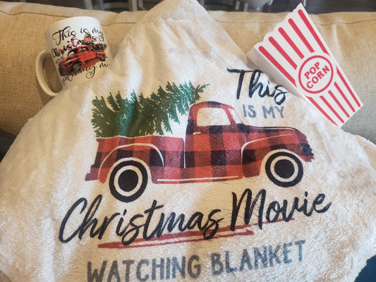 This is My Christmas Movie watching Blanket and Mug Set