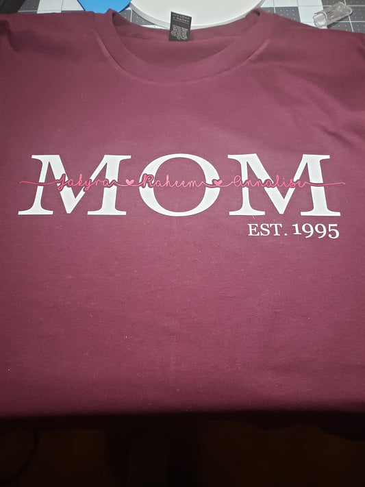 MoM with Names Shirt