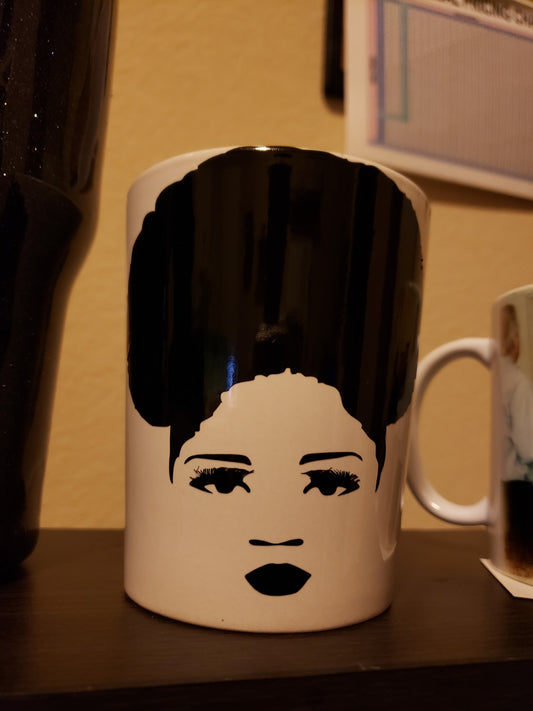 Afro Puff Woman Mug