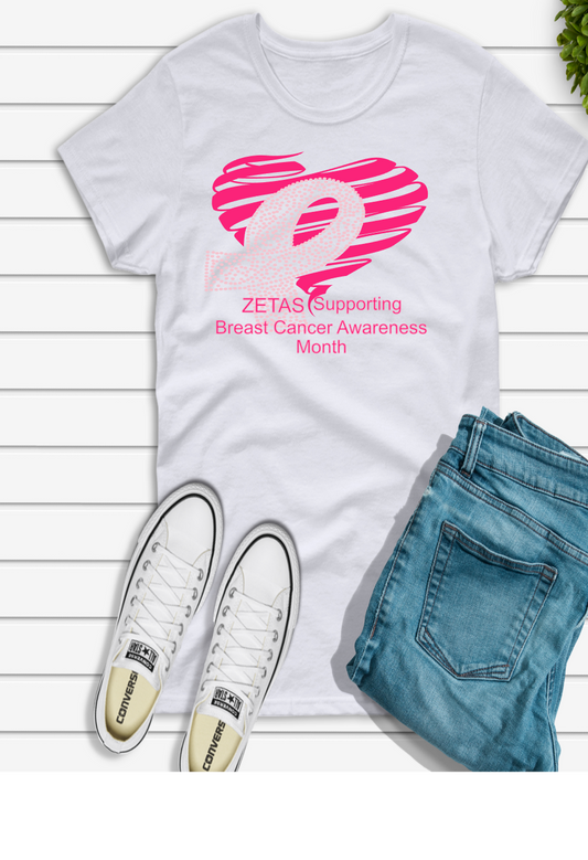 Sorority BCA Heart with Ribbon Shirt