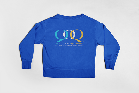 Custom Quality over Quantity Sweatshirt