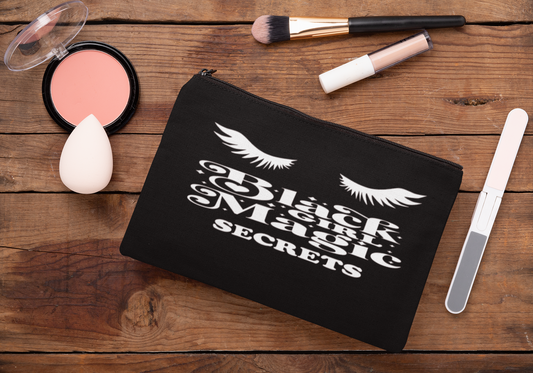 Eyelashes Black Girl Magic Makeup Pouches